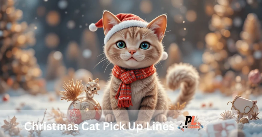 Christmas Cat Pick Up Lines