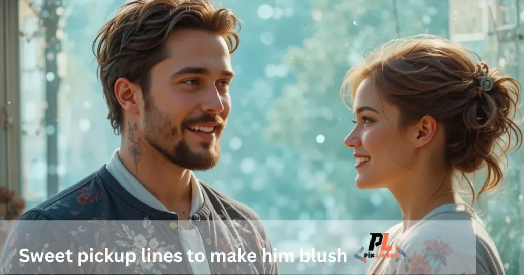 Sweet pickup lines to make him blush