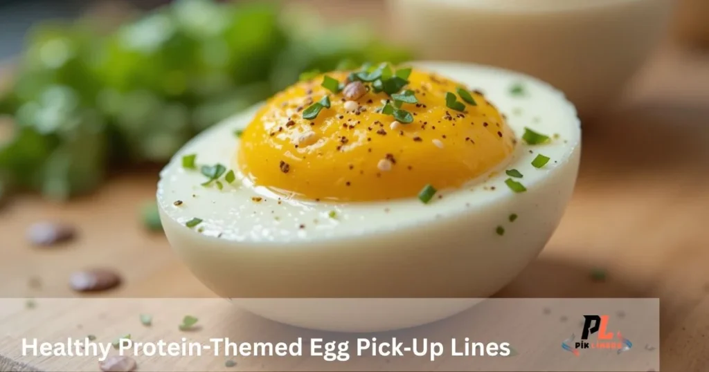 Healthy Protein Themed Egg Pickup Lines