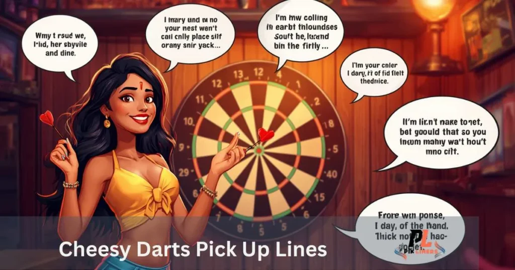 Cheesy Darts Pick Up Lines