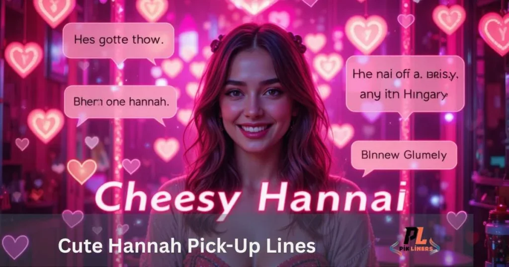 Cheesy Hannah Pickup Lines