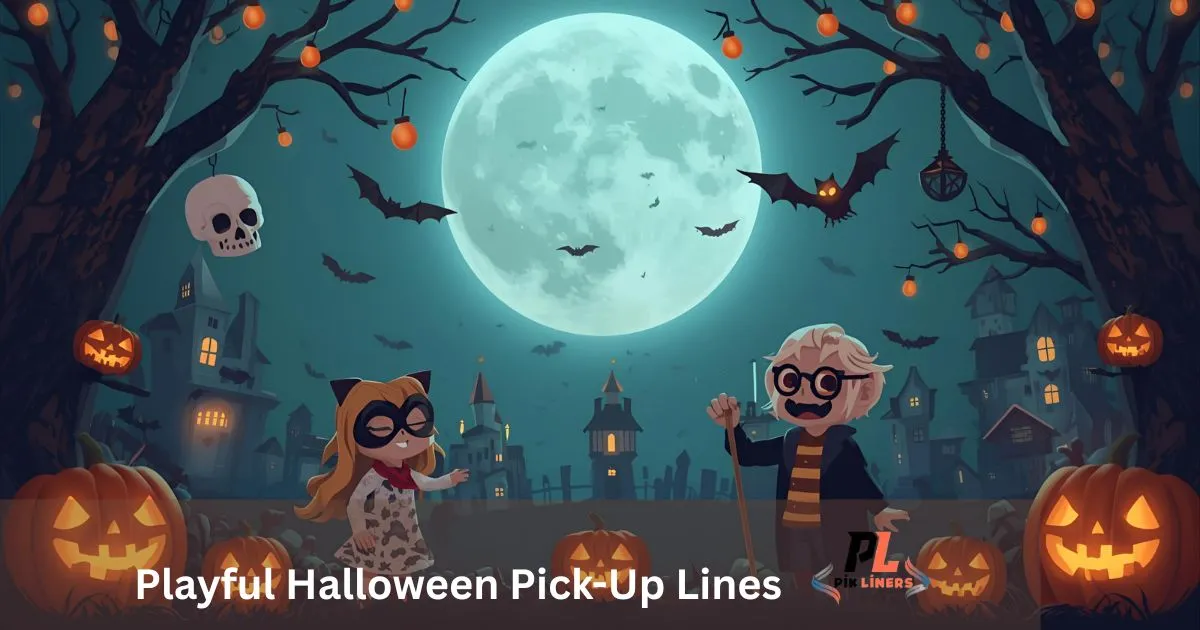 Playful Halloween Pick-Up Lines