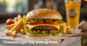 Cheeseburger Day Pick Up Lines