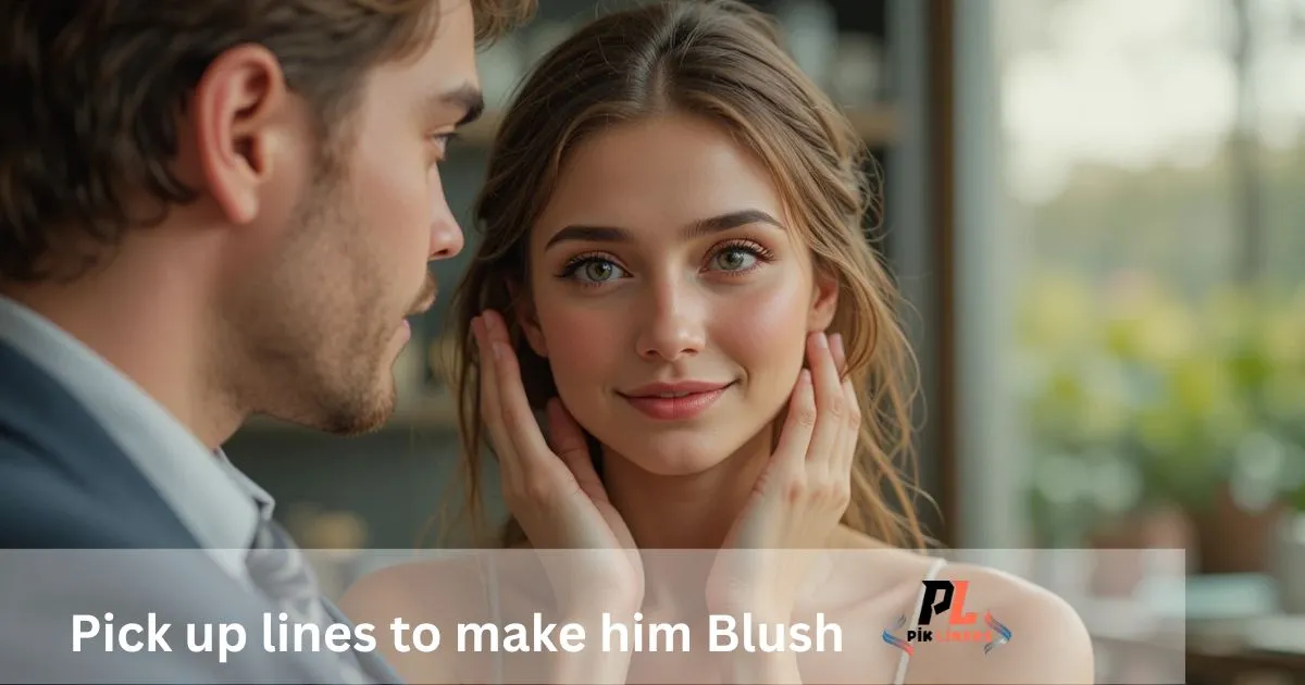 Pick up lines to make him Blush