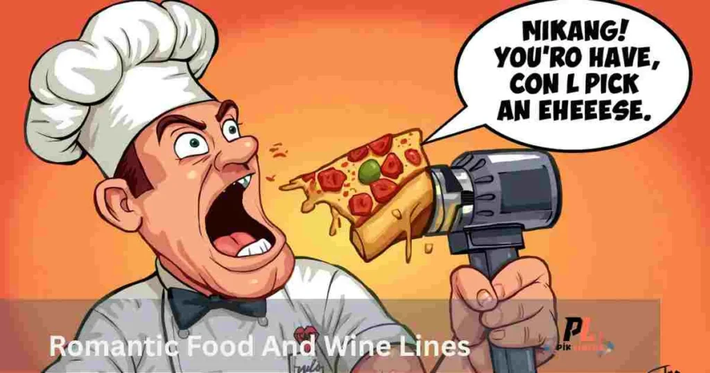 Romantic Food And Wine Lines