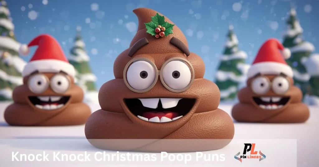 Knock Knock Christmas Poop Puns