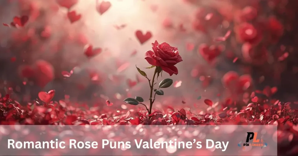 Romantic Rose Puns Valentines Day