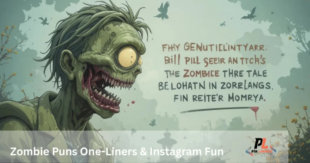 Zombie Puns One Liners And Instagram Fun