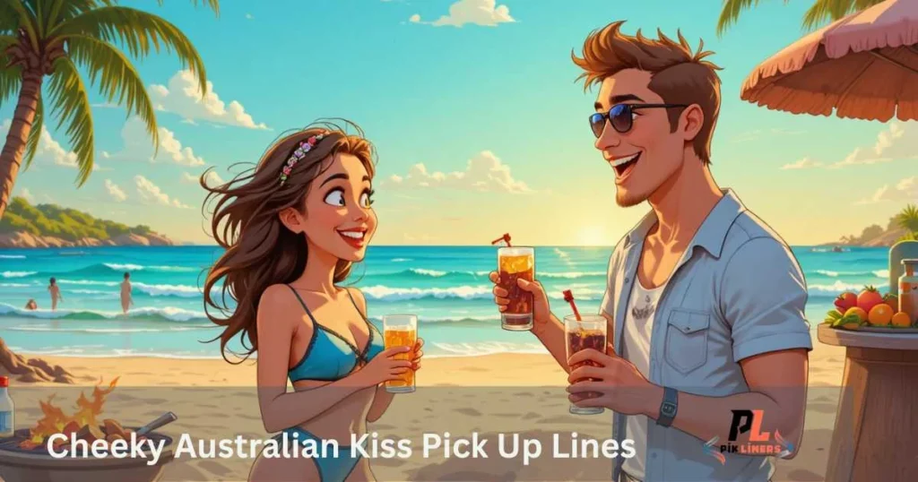 Cheeky Australian Kiss Pick Up Lines