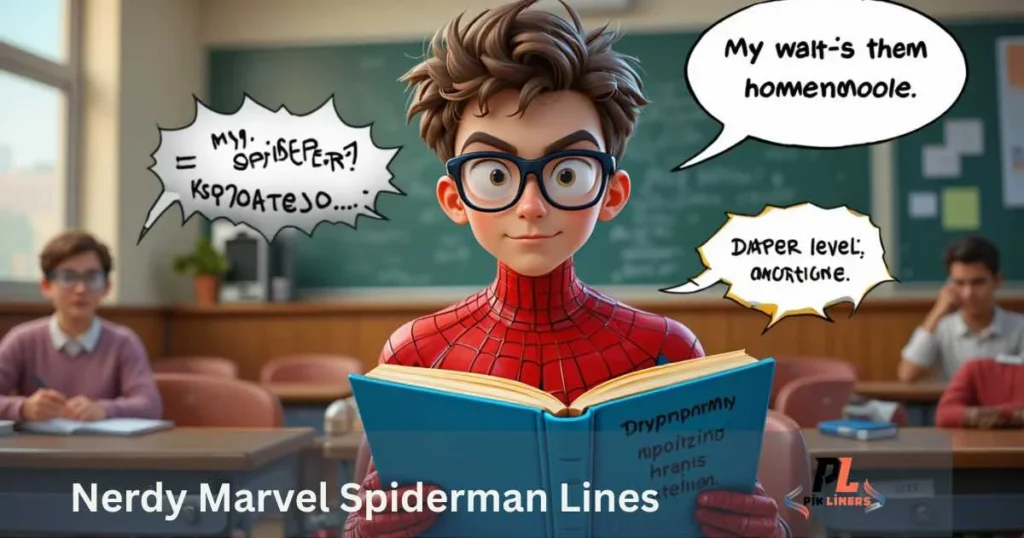 Nerdy Marvel Spiderman Lines